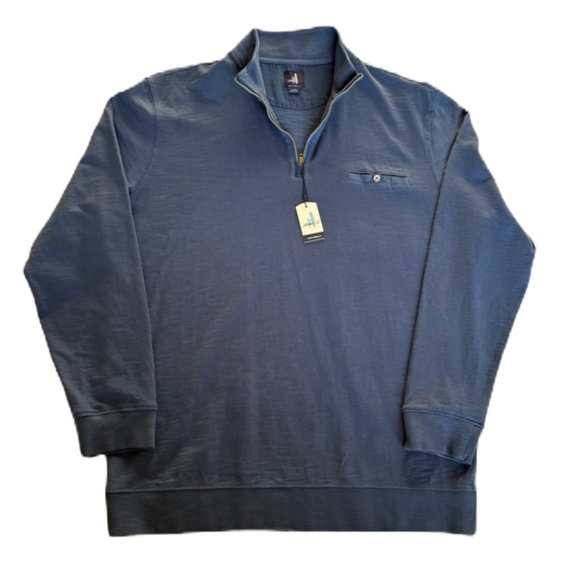 Johnnie-O Keane quarter zip pullover Large blue - Picture 5 of 16